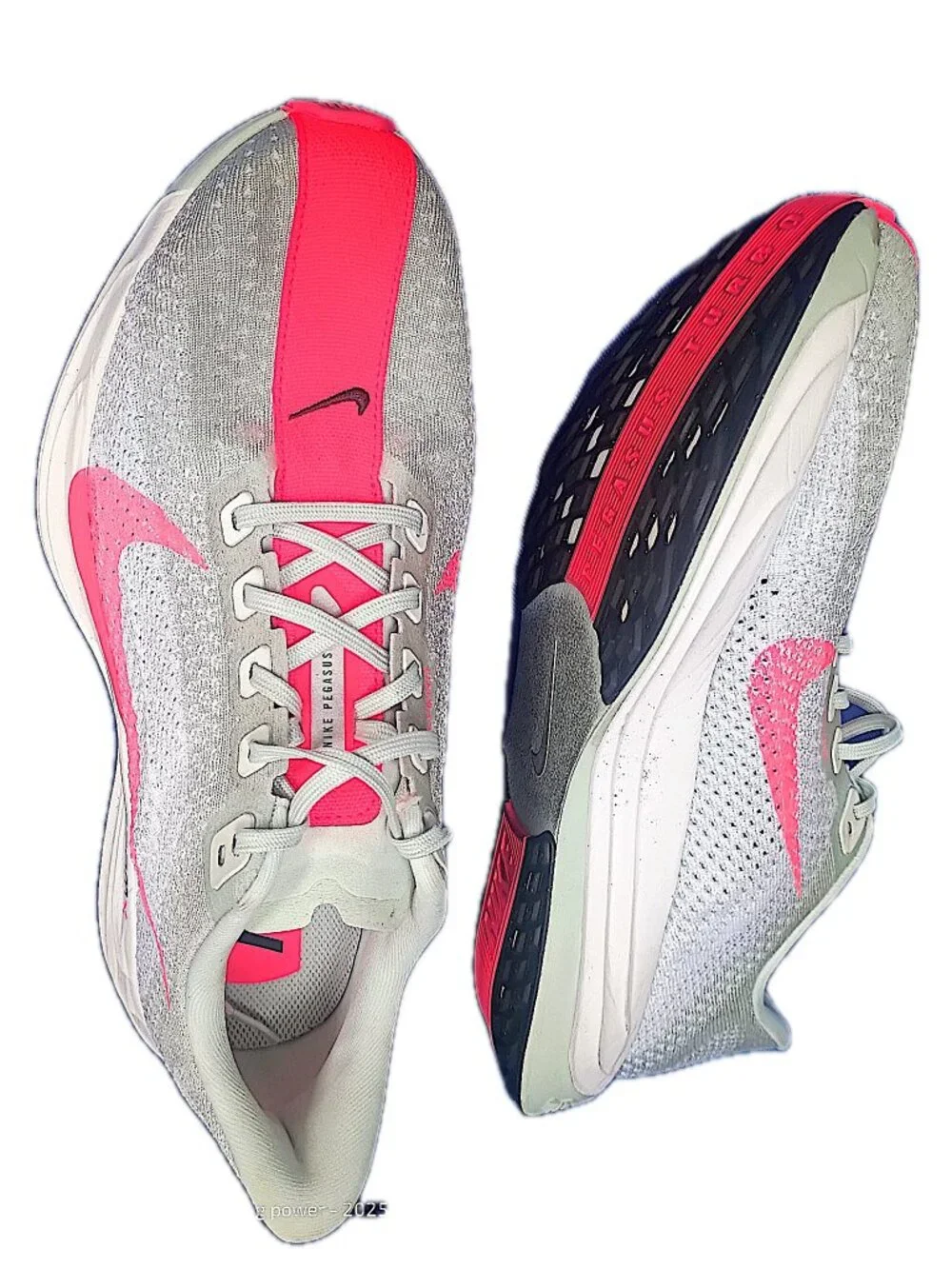 Nike Pegasus Plus ZoomX Flyknit Running Shoes Barely Grey Mens 9 Excellent